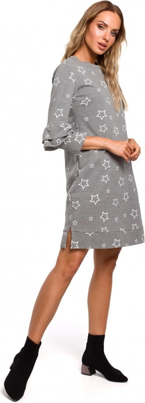 Sukienka MOE mini z długim rękawem w stylu casual