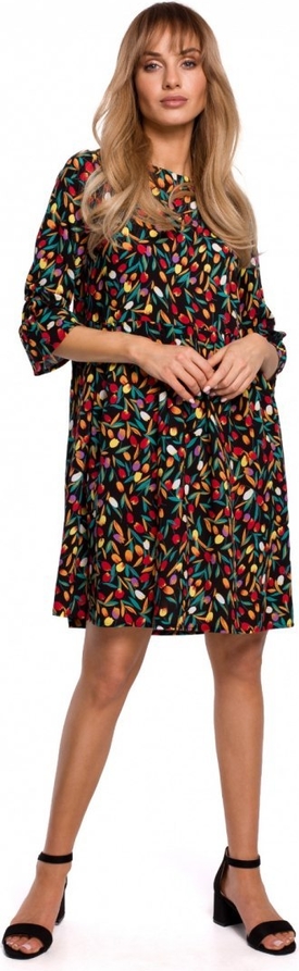 Sukienka MOE mini z okrągłym dekoltem