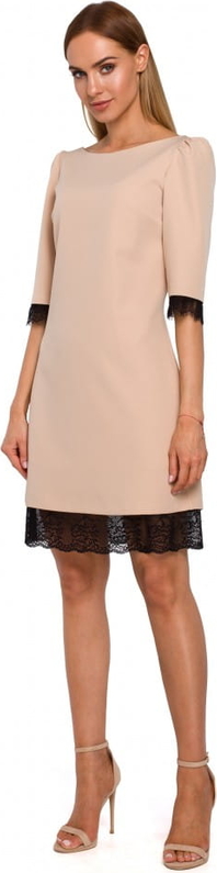 Sukienka MOE mini z okrągłym dekoltem w stylu casual