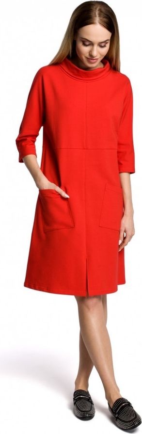 Sukienka MOE w stylu casual midi z bawełny
