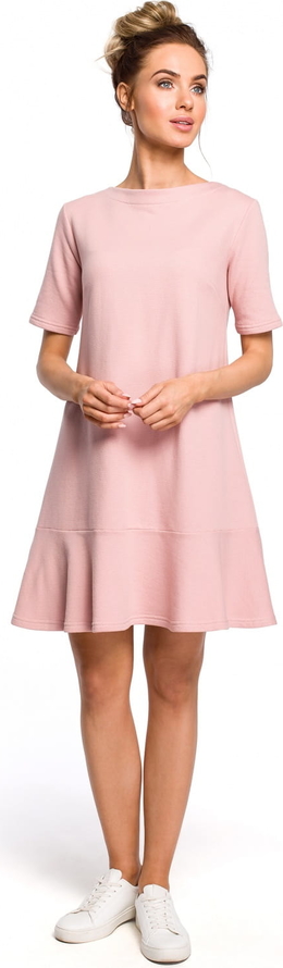 Sukienka MOE w stylu casual oversize z bawełny