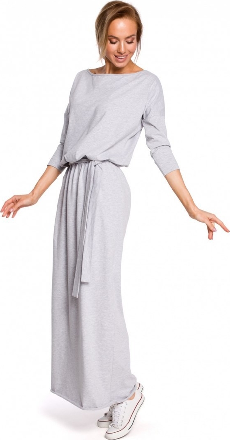 Sukienka MOE z bawełny maxi w stylu casual