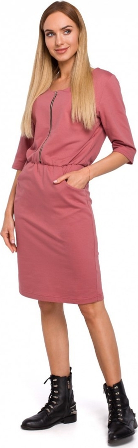Sukienka MOE z bawełny w stylu casual mini
