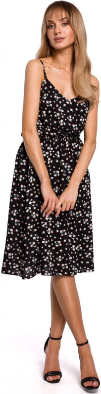 Sukienka MOE z dekoltem w kształcie litery v z tkaniny
