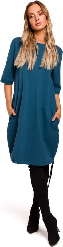 Sukienka MOE z dresówki midi w stylu casual