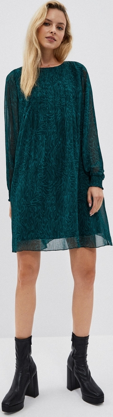 Sukienka Moodo.pl w stylu casual z okrągłym dekoltem mini
