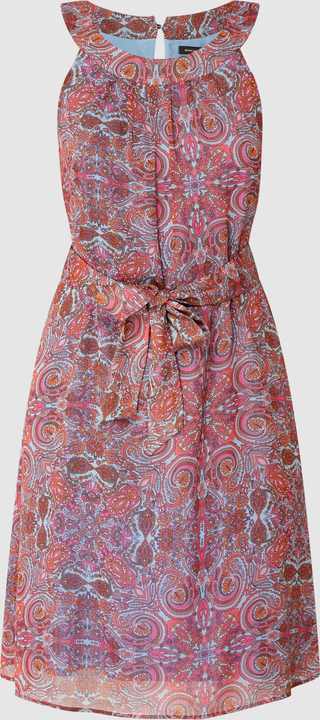 Sukienka More & More z okrągłym dekoltem z szyfonu bez rękawów