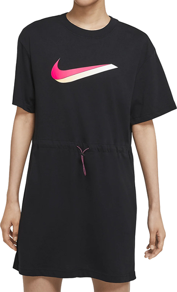 Sukienka Nike z krótkim rękawem z okrągłym dekoltem mini