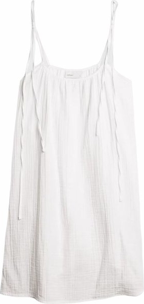 Sukienka Outhorn z dekoltem w kształcie litery v z bawełny w stylu casual