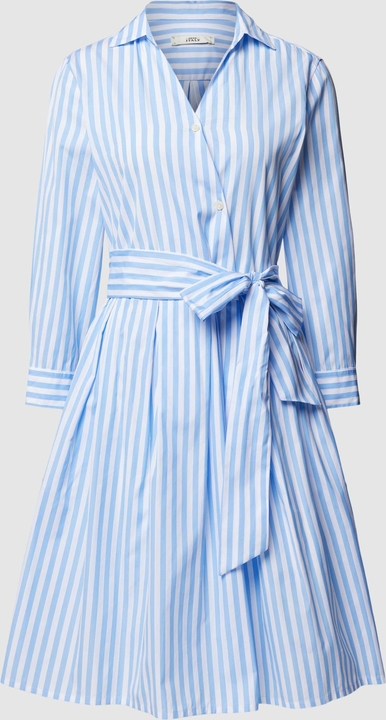 Sukienka Peek&Cloppenburg koszulowa z dekoltem w kształcie litery v z długim rękawem