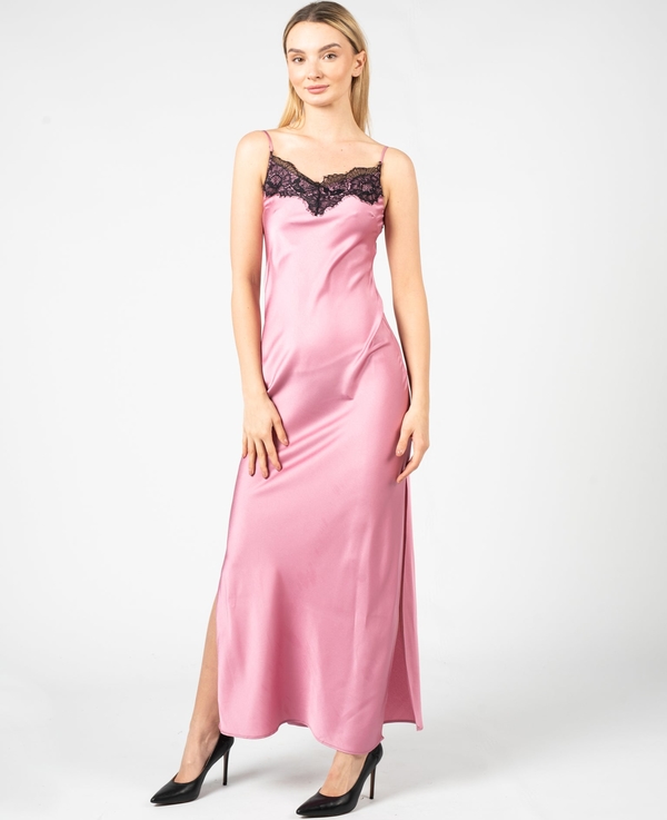 Sukienka Pinko maxi z dekoltem w kształcie litery v z tkaniny
