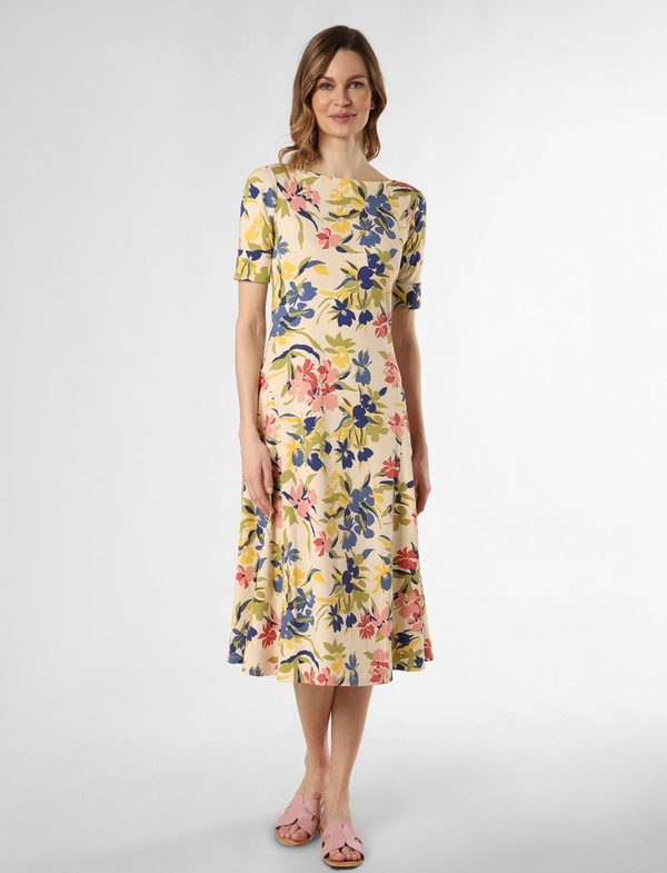 Sukienka Ralph Lauren midi z krótkim rękawem w stylu casual