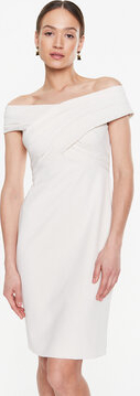 Sukienka Ralph Lauren z odkrytymi ramionami mini z okrągłym dekoltem