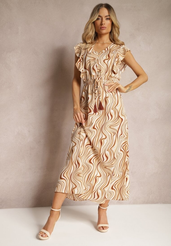 Sukienka Renee maxi z dekoltem w kształcie litery v