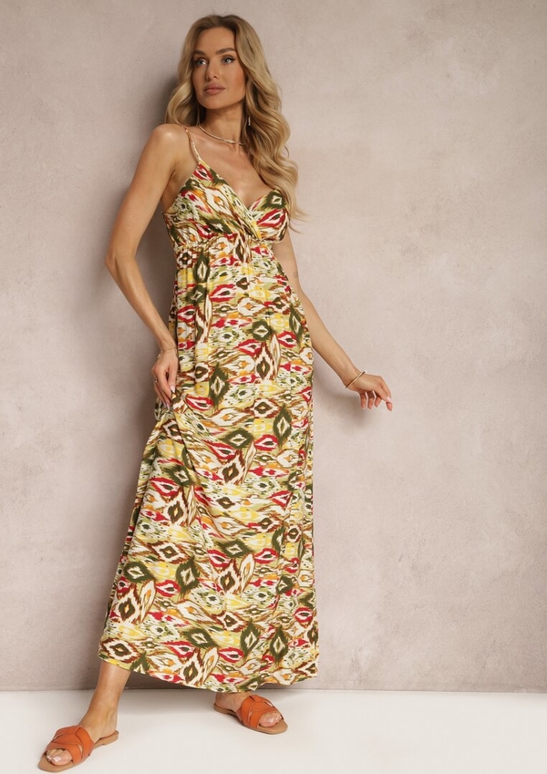Sukienka Renee z dekoltem w kształcie litery v na ramiączkach maxi