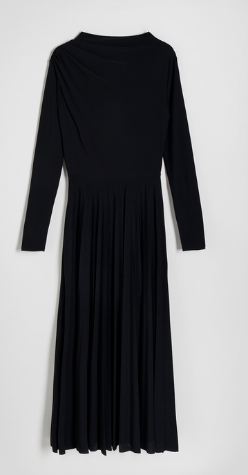 Sukienka Reserved midi z długim rękawem w stylu casual