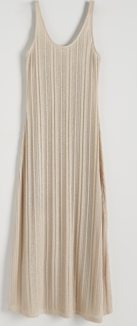 Sukienka Reserved prosta na ramiączkach z okrągłym dekoltem