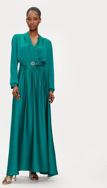 Sukienka Rinascimento z długim rękawem z dekoltem w kształcie litery v