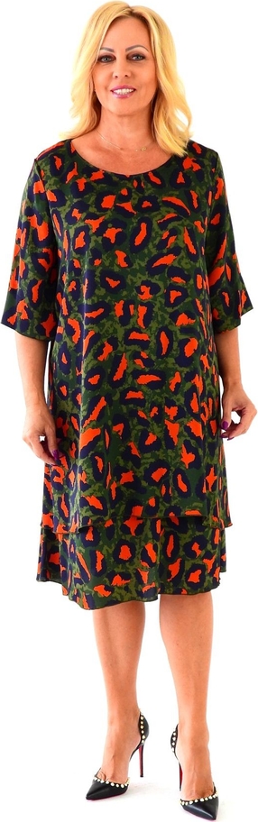 Sukienka Roxana - sukienki z tkaniny z długim rękawem
