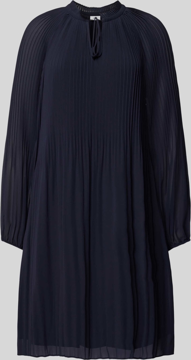 Sukienka S.Oliver Black Label z długim rękawem z szyfonu