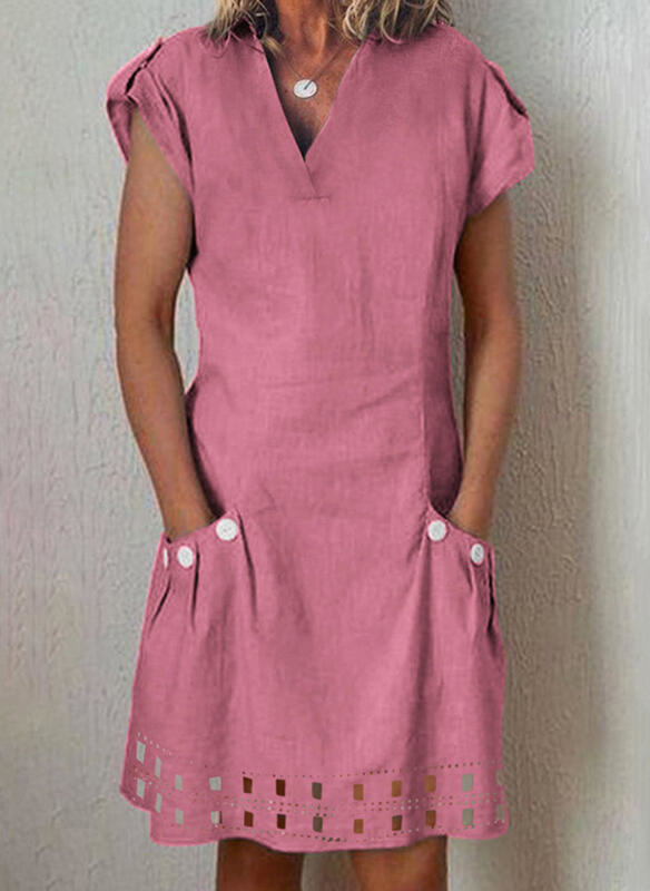 Sukienka Sandbella mini z krótkim rękawem