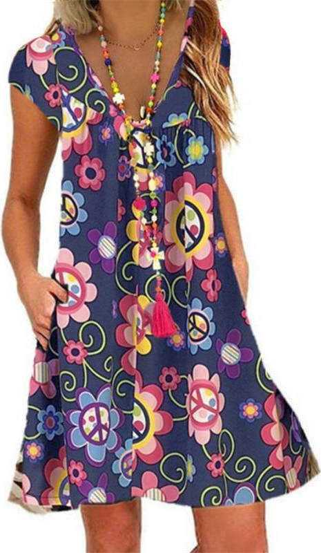 Sukienka Sandbella z dekoltem w kształcie litery v mini