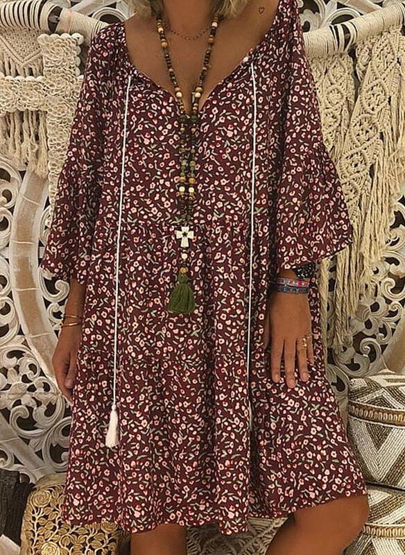 Sukienka Sandbella z długim rękawem mini