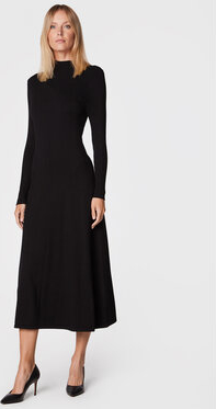 Sukienka Sisley z długim rękawem midi w stylu casual