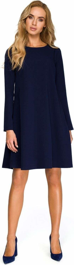 Sukienka Style z szyfonu z długim rękawem mini
