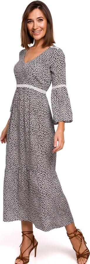 Sukienka Stylove w stylu casual z dekoltem w kształcie litery v z długim rękawem