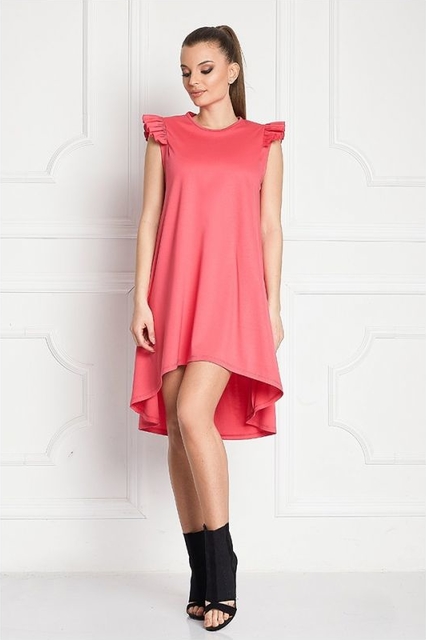 Sukienka Sugarbird w stylu casual z tkaniny asymetryczna