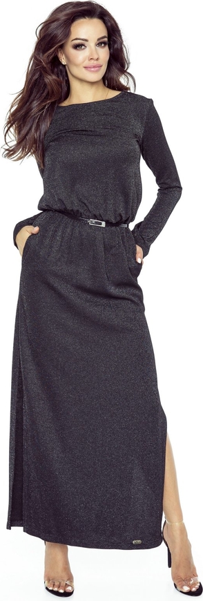 Sukienka TAGLESS maxi z długim rękawem