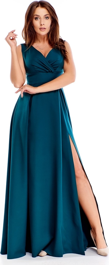 Sukienka TAGLESS z dekoltem w kształcie litery v