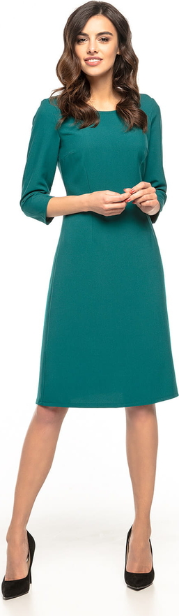 Sukienka Tessita w stylu klasycznym z długim rękawem z dekoltem w kształcie litery v