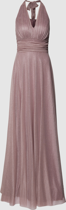 Sukienka Troyden Collection bez rękawów z szyfonu z dekoltem w kształcie litery v