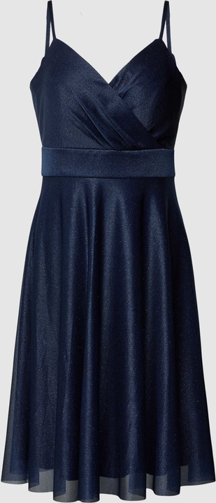 Sukienka Troyden Collection rozkloszowana mini na ramiączkach