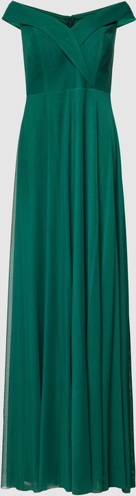 Sukienka Troyden Collection z odkrytymi ramionami maxi z szyfonu