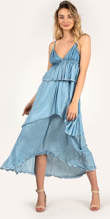 Sukienka ubierzsie.com w stylu casual midi asymetryczna