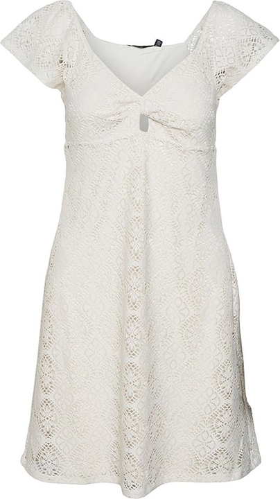 Sukienka Vero Moda z dekoltem w kształcie litery v mini z krótkim rękawem