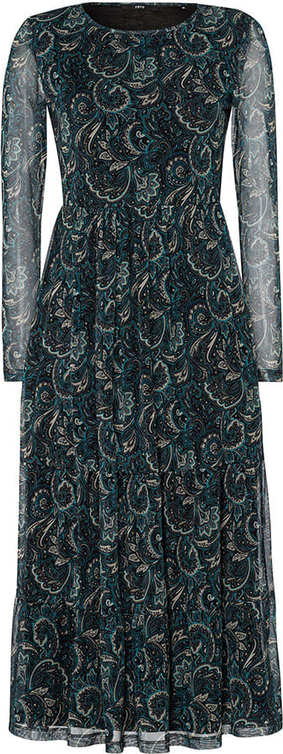 Sukienka Zero z okrągłym dekoltem w stylu casual midi