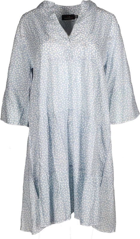 Sukienka Zwillingsherz z długim rękawem mini z dekoltem w kształcie litery v