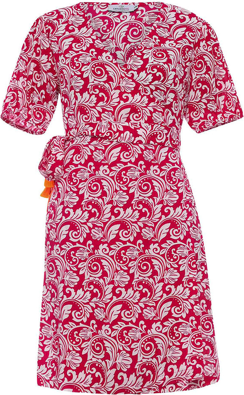 Sukienka Zwillingsherz z krótkim rękawem rozkloszowana w stylu casual