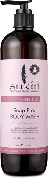 Sukin, Sensitive, żel do mycia ciała, skóra wrażliwa, 500 ml