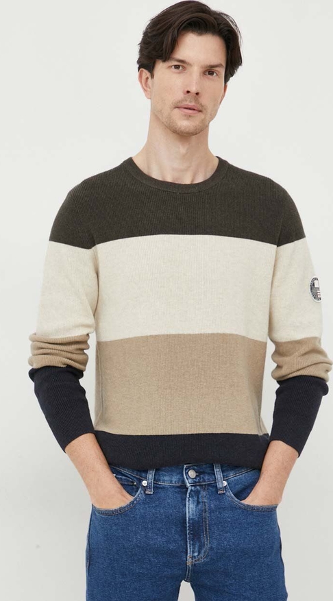 Sweter answear.com w stylu casual z bawełny z okrągłym dekoltem