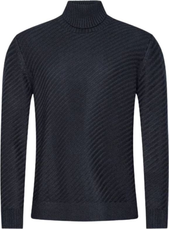 Sweter Armani Exchange w stylu casual z wełny z golfem