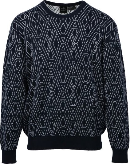 Sweter Armani Exchange z bawełny z okrągłym dekoltem