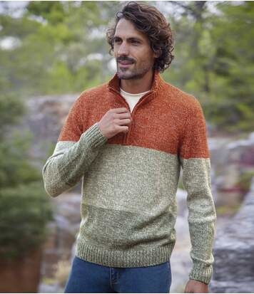 Sweter Atlas For Men w stylu klasycznym