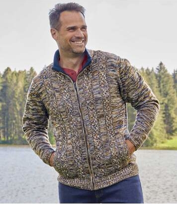 Sweter Atlas For Men z polaru w stylu casual