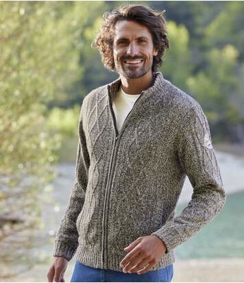 Sweter Atlas For Men ze stójką w stylu casual