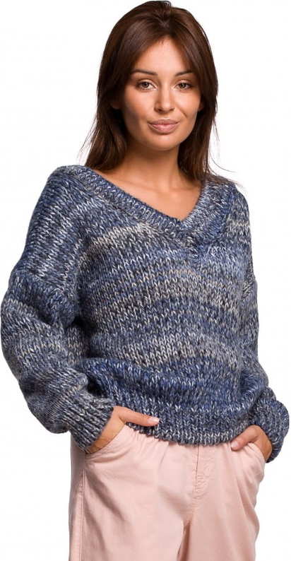 Sweter Be w stylu casual z wełny